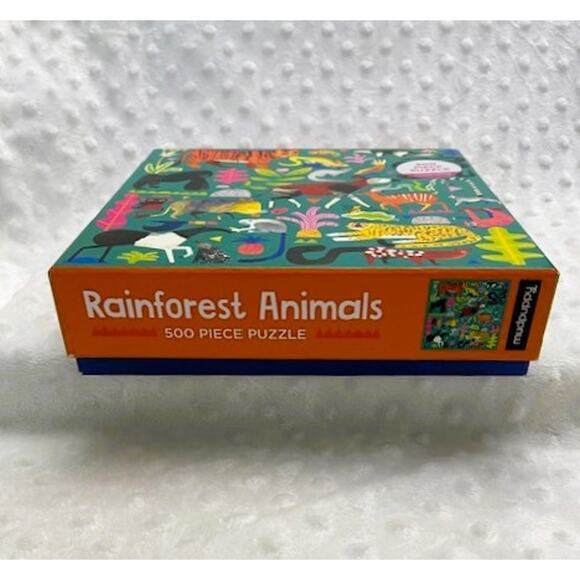 Mudpuppy Rainforest Animals 500 Piece Family Jigsaw Puzzle-NEW - Picture 3 of 4